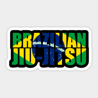 Brazilian Jiu Jitsu Flag Sticker